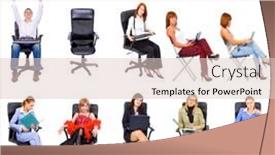  Presentation with culture - Colorful slide set enhanced with office culture workforce concept backdrop and a lemonade colored foreground