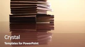  Presentation with files - Audience pleasing slides consisting of office desk with files papers backdrop and a  colored foreground