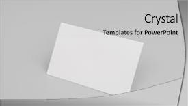  Presentation with business card - Colorful presentation theme enhanced with office documents templat - blank business card with soft backdrop and a light gray colored foreground