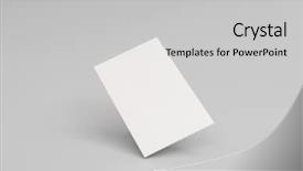  Presentation with business card - Slides enhanced with office documents templat - blank business card with soft background and a light gray colored foreground