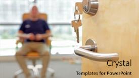  Presentation with job vacancy - Amazing presentation having office door handle door lock backdrop and a coral colored foreground