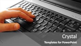  Presentation with child laptops - Presentation consisting of office ergonomics - close-up of child's hand typing background and a dark gray colored foreground