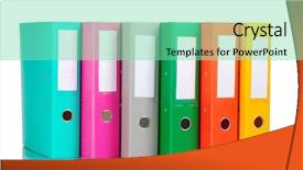  Presentation with office ergonomics - Audience pleasing slides consisting of office folders isolated on white backdrop and a seafoam green colored foreground