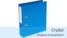 Presentation with archive - PPT layouts featuring office folders isolated background and a cyan colored foreground