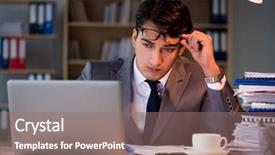  Presentation with 24 hours - Presentation with office for long hours background and a coral colored foreground