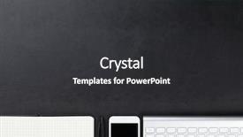  Presentation with leather - PPT layouts having office leather desk table with computer supplies and smartphone top view with copy space background and a dark gray colored foreground