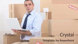  Presentation with warehouse - Cool new theme with technology enhanced learning - improvement global connectivity education graphic backdrop and a sky blue colored foreground