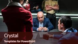  Presentation with aged - Theme enhanced with office of the police background and a wine colored foreground