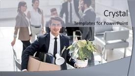  Presentation with first - Theme with office on his first day background and a light gray colored foreground