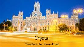  Presentation with post graduation - Cool new presentation theme with empty scene with podium blue spotlight and smoke - 3d rendering backdrop and a navy blue colored foreground.