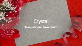  Presentation with plain colors gray texture cloth - Beautiful PPT theme featuring office party invitation - gray textured greeting card backdrop and a gray colored foreground