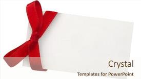  Presentation with party invitation - Colorful slides enhanced with office party invitation - note with red bow backdrop and a  colored foreground