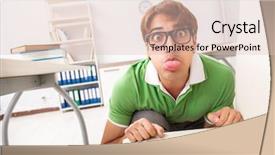  Presentation with office moves - PPT layouts featuring office prank with sharp thumbtacks background and a lemonade colored foreground