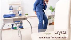  Presentation with office ergonomics - Cool new presentation with office prank with sharp thumbtacks backdrop and a lemonade colored foreground