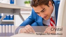  Presentation with office safety fatigue - Slide set consisting of office prank with sharp thumbtacks background and a lemonade colored foreground