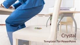  Presentation with flouride treatmnt in the dental office - Amazing presentation theme having office prank with sharp thumbtacks backdrop and a lemonade colored foreground