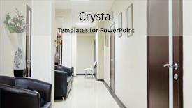  Presentation with dark hallways - Beautiful presentation featuring office room - interior of a dark corridor backdrop and a light gray colored foreground