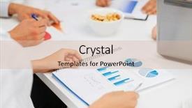  Presentation with team discussion - Colorful slide deck enhanced with office school and education concept backdrop and a  colored foreground