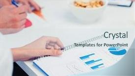  Presentation with team discussion - Beautiful presentation theme featuring office school and education concept backdrop and a  colored foreground