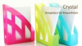  Presentation with scroll paper isolated on white - Amazing theme having office stationery store - colorful trays for papers isolated backdrop and a cream colored foreground