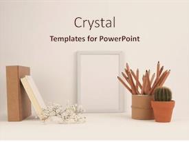 Office Table Shelf With Empty PPT template 39 | CrystalGraphics
