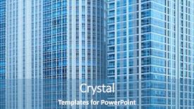  Presentation with rich purple - PPT theme with office tower - view of blue rich skyscraper background and a  colored foreground