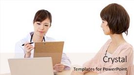  Presentation with staff - Presentation consisting of  background and a  colored foreground.