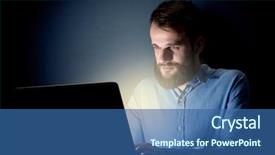  Presentation with dark night - PPT layouts with office with a dark background background and a  colored foreground