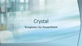  Presentation with blur - Presentation design consisting of office with motion blur transition background and a sky blue colored foreground