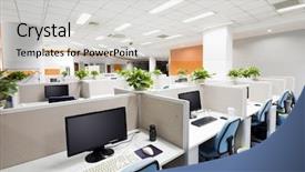  Presentation with work place violence - Amazing presentation theme having office work place backdrop and a light gray colored foreground