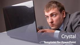  Presentation with office inauguration launch start up - Amazing presentation design having staar wars - office worker stares backdrop and a gray colored foreground