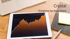  Presentation with stationary - Cool new slide deck with office working table with laptop computer tablet and stationary backdrop and a lemonade colored foreground