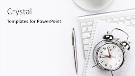  Presentation with workplace - PPT layouts featuring office-workplace-desk-table background and a white colored foreground