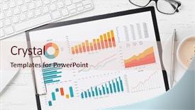  Presentation with sports table tennis two ping - Presentation theme with office workplace table with report background and a lemonade colored foreground