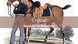  Presentation with engraving - Amazing PPT layouts having officer-captain-of-the-field backdrop and a coral colored foreground