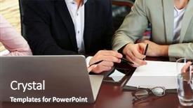  Presentation with conference - Beautiful slides featuring official meeting - business conference close- up backdrop and a tawny brown colored foreground