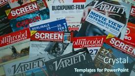  Presentation with publication - Audience pleasing slides consisting of official-publication-of-the-berlin backdrop and a ocean colored foreground