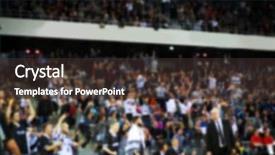  Presentation with game theory - PPT layouts having officiating games - blurred crowd during a basketball background and a tawny brown colored foreground