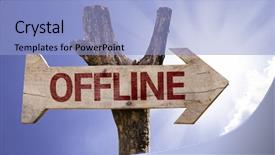  Presentation with wooden - Amazing theme having offline wooden sign backdrop and a light blue colored foreground