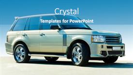  Presentation with luxury car - Slides having offroad-luxury-car-against background and a teal colored foreground