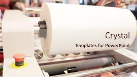  Presentation with roll - Presentation design consisting of offset machine roll laminator background and a lemonade colored foreground