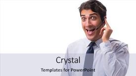  Presentation with old wite man and his music - Presentation featuring offshoring marketing - man with headset isolated background and a  colored foreground