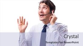  Presentation with history earth globe isolated white - Slides having offshoring marketing - man with headset isolated background and a  colored foreground