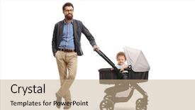  Presentation with offspring - Amazing presentation design having offspring - full length portrait backdrop and a coral colored foreground