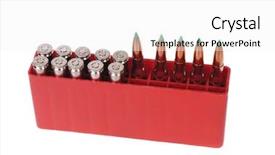  Presentation with ballistic - PPT theme enhanced with  background and a  colored foreground