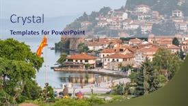  Presentation with macedonia - Slide deck enhanced with ohrid-macedonia-june-21-2021 background and a sky blue colored foreground
