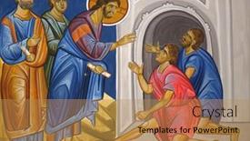  Presentation with macedonia - Beautiful slide deck featuring ohrid-macedonia-may-04-2019 backdrop and a coral colored foreground