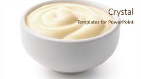  Presentation with mayonnaise - Cool new theme with oil - ceramic dip bowl full backdrop and a cream colored foreground