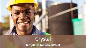  Presentation with petrochemical - PPT theme having oil - close up portrait of african background and a tawny brown colored foreground