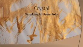  Presentation with abstract gold - Presentation theme consisting of oil-and-acrylic-smear-blot background and a coral colored foreground
